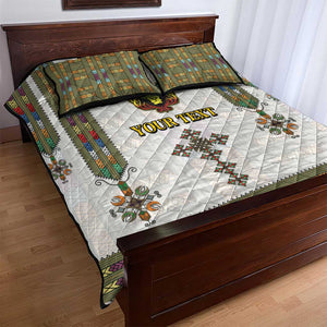 Personalized Ethiopia Lion Of Judah Quilt Bed Set Tibeb Style