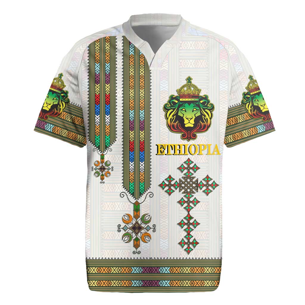 Personalized Ethiopia Lion Of Judah Rugby Jersey Tibeb Style