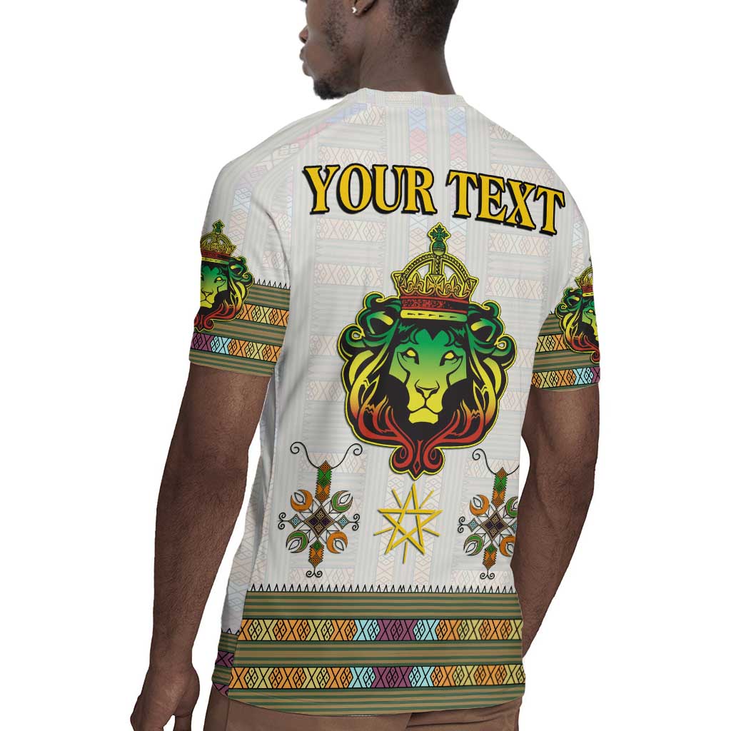 Personalized Ethiopia Lion Of Judah Rugby Jersey Tibeb Style