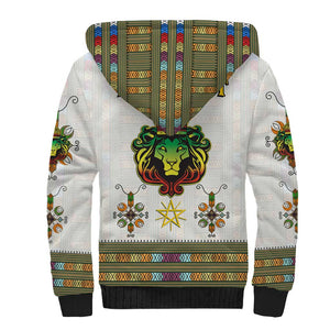 Personalized Ethiopia Lion Of Judah Sherpa Hoodie Tibeb Style