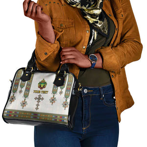 Personalized Ethiopia Lion Of Judah Shoulder Handbag Tibeb Style