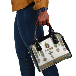 Personalized Ethiopia Lion Of Judah Shoulder Handbag Tibeb Style