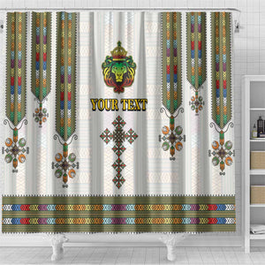 Personalized Ethiopia Lion Of Judah Shower Curtain Tibeb Style