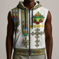 Personalized Ethiopia Lion Of Judah Sleeveless Zip Hoodie Tibeb Style - African Pride