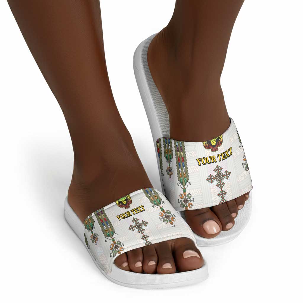 Personalized Ethiopia Lion Of Judah Slide Sandals Tibeb Style