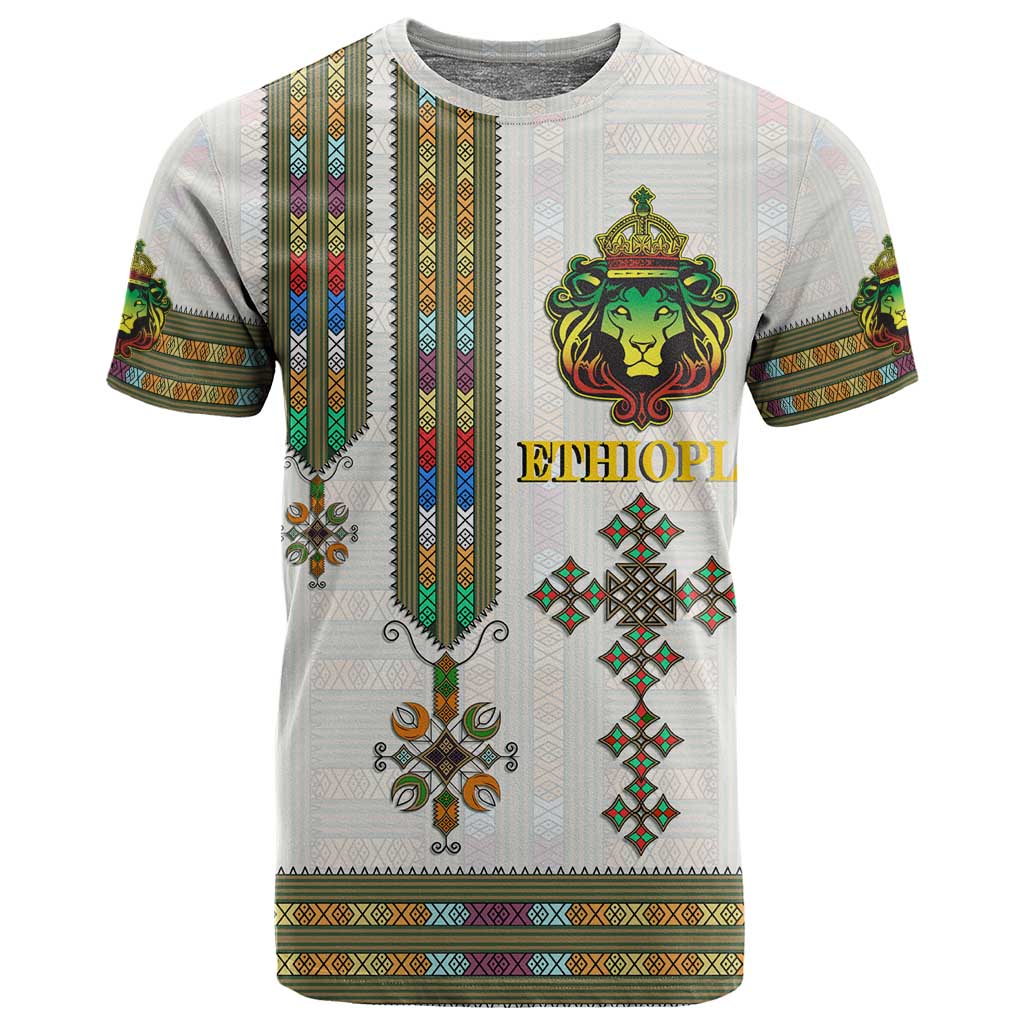 Personalized Ethiopia Lion Of Judah T shirt Tibeb Style