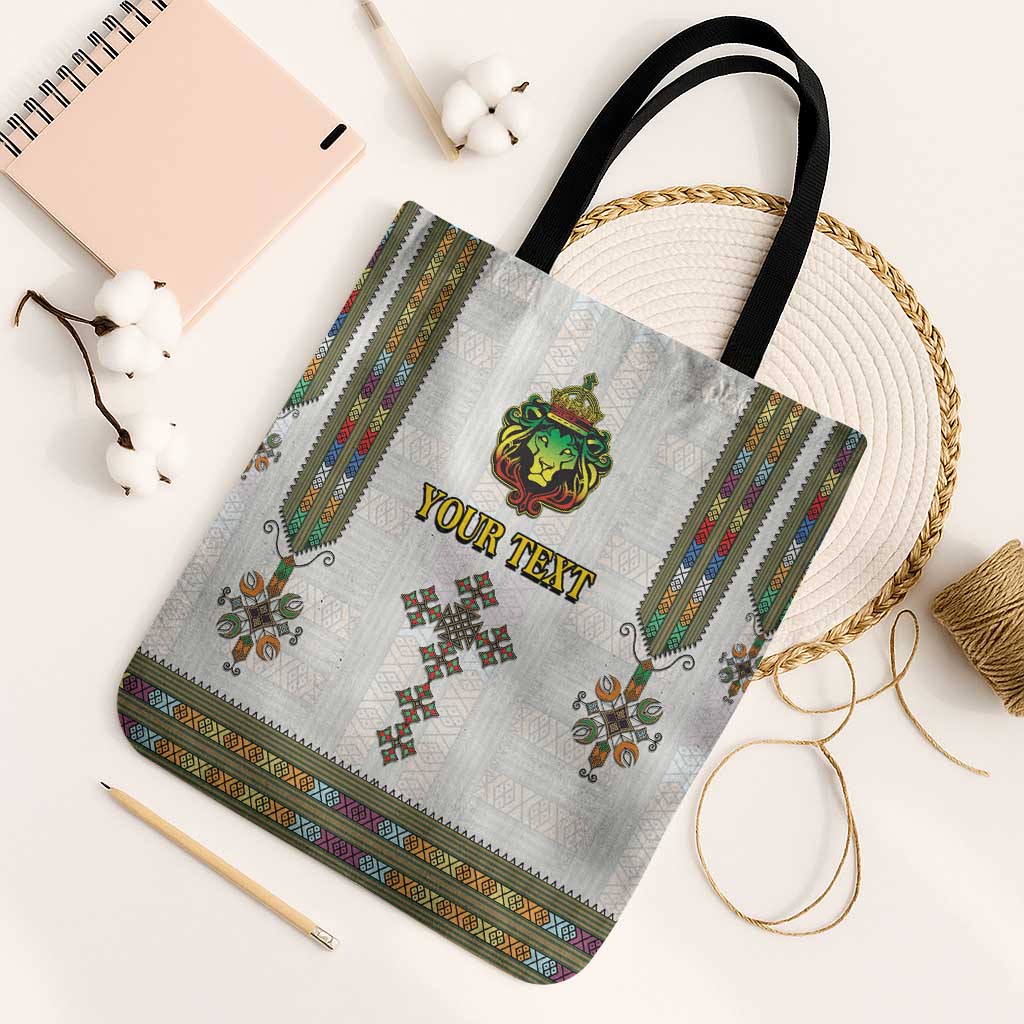 Personalized Ethiopia Lion Of Judah Tote Bag Tibeb Style