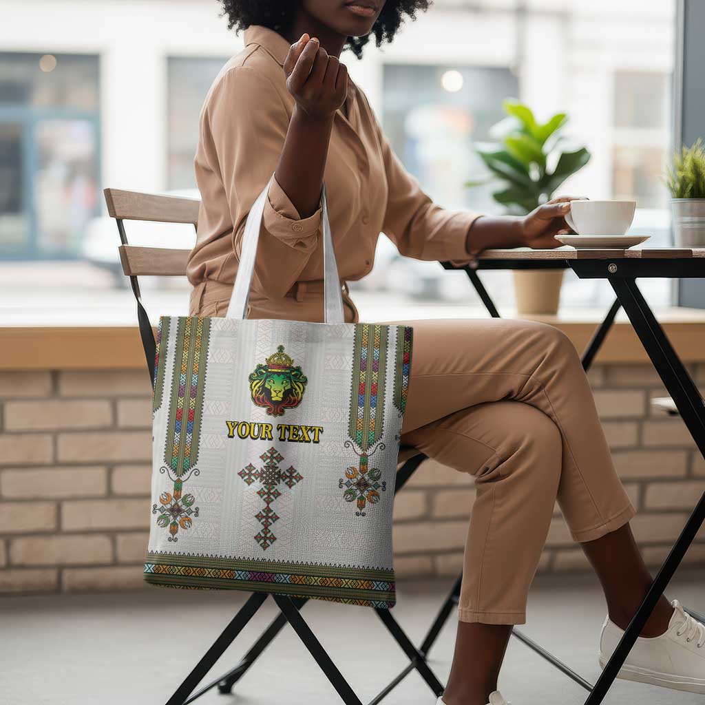 Personalized Ethiopia Lion Of Judah Tote Bag Tibeb Style