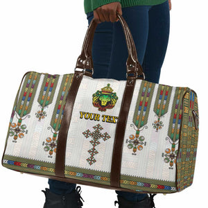 Personalized Ethiopia Lion Of Judah Travel Bag Tibeb Style