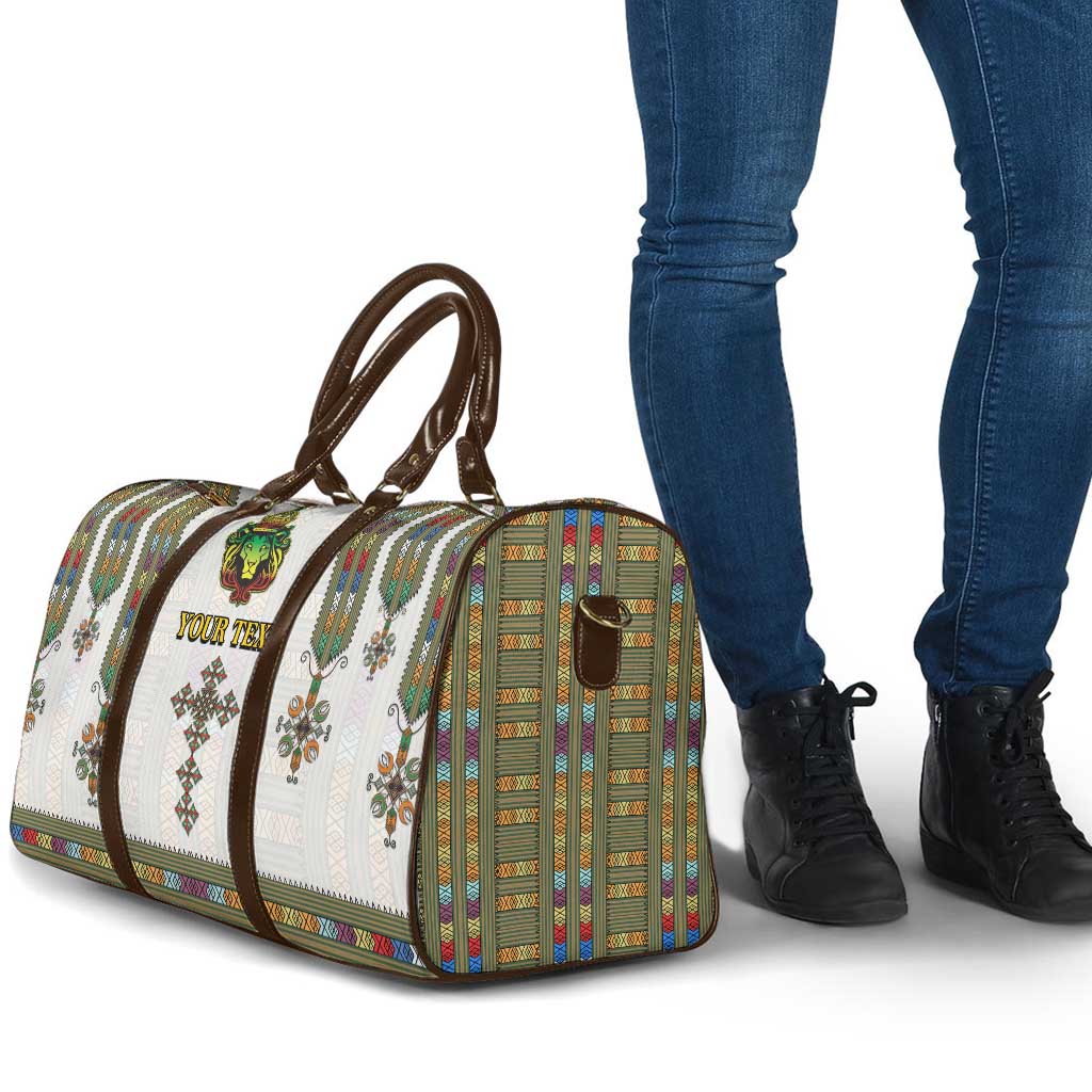 Personalized Ethiopia Lion Of Judah Travel Bag Tibeb Style