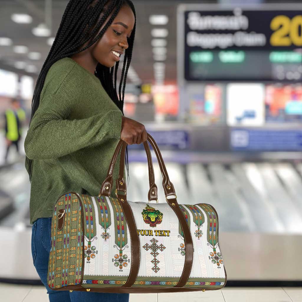 Personalized Ethiopia Lion Of Judah Travel Bag Tibeb Style
