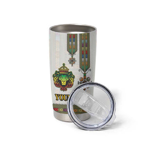 Personalized Ethiopia Lion Of Judah Tumbler Cup Tibeb Style