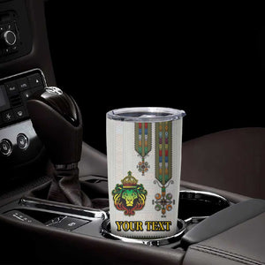 Personalized Ethiopia Lion Of Judah Tumbler Cup Tibeb Style