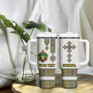 Personalized Ethiopia Lion Of Judah Tumbler With Handle Tibeb Style