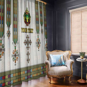 Personalized Ethiopia Lion Of Judah Window Curtain Tibeb Style