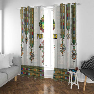 Personalized Ethiopia Lion Of Judah Window Curtain Tibeb Style