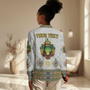 Personalized Ethiopia Lion Of Judah Women Casual Shirt Tibeb Style