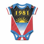 ‎Afro-Antiguans and Barbudans 1981 Baby Onesie Each Endeavouring All Achieving