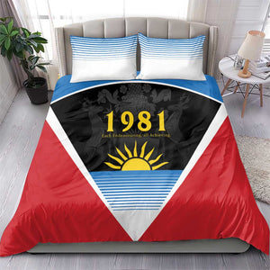 ‎Afro-Antiguans and Barbudans 1981 Bedding Set Each Endeavouring All Achieving