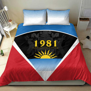 ‎Afro-Antiguans and Barbudans 1981 Bedding Set Each Endeavouring All Achieving