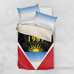 ‎Afro-Antiguans and Barbudans 1981 Bedding Set Each Endeavouring All Achieving