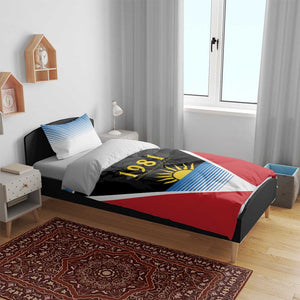 ‎Afro-Antiguans and Barbudans 1981 Bedding Set Each Endeavouring All Achieving