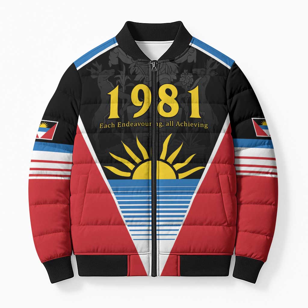 ‎Afro-Antiguans and Barbudans 1981 Bomber Puffer Jacket Each Endeavouring All Achieving