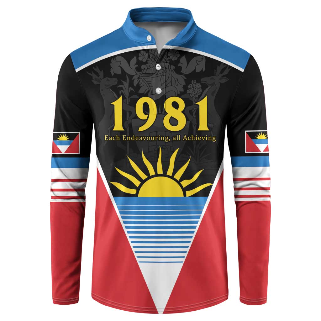 ‎Afro-Antiguans and Barbudans 1981 Button Sweatshirt Each Endeavouring All Achieving
