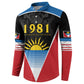 ‎Afro-Antiguans and Barbudans 1981 Button Sweatshirt Each Endeavouring All Achieving