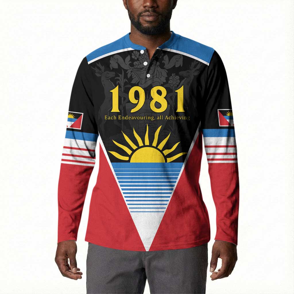 ‎Afro-Antiguans and Barbudans 1981 Button Sweatshirt Each Endeavouring All Achieving