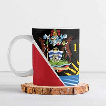 ‎Afro-Antiguans and Barbudans 1981 Ceramic Mug Each Endeavouring All Achieving