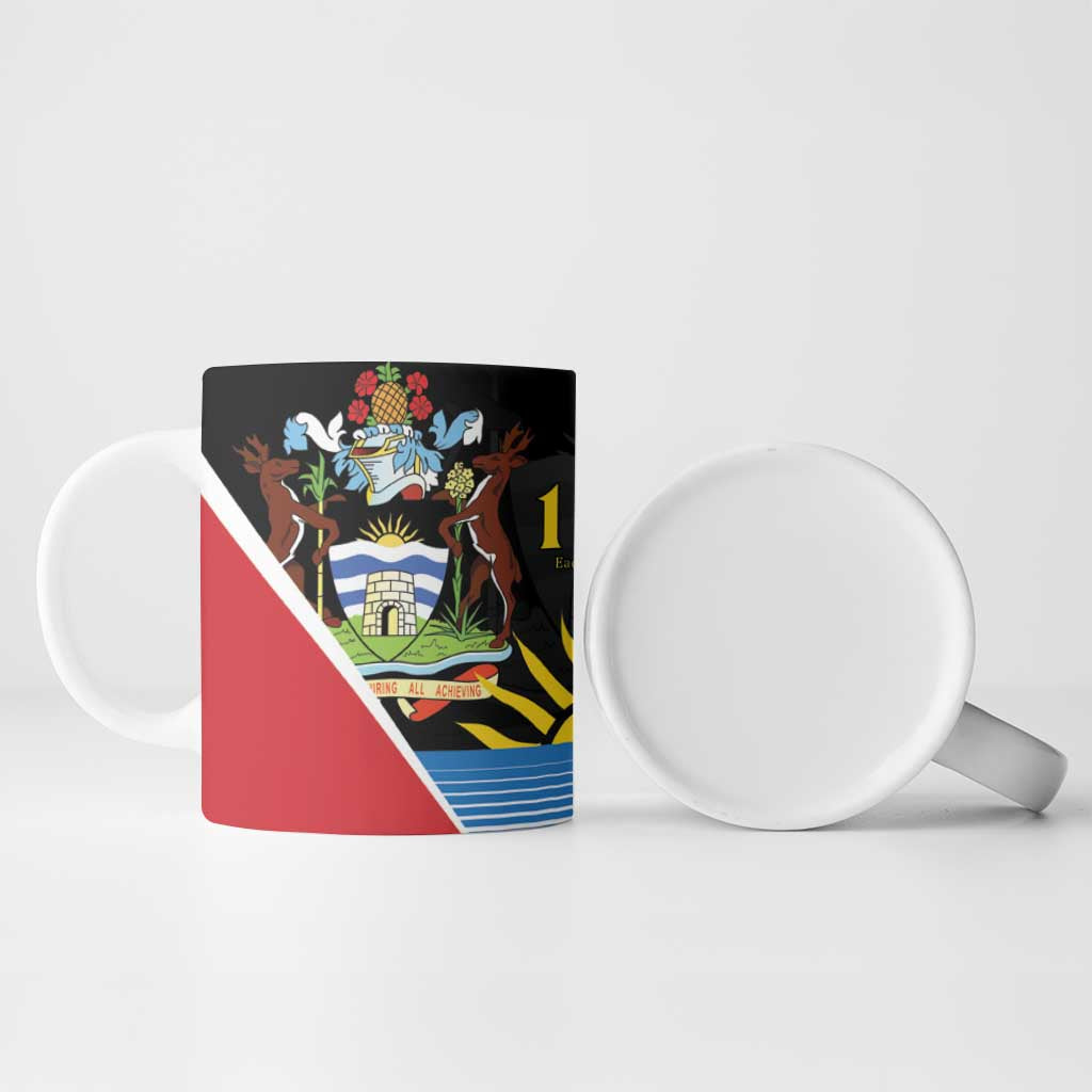 ‎Afro-Antiguans and Barbudans 1981 Ceramic Mug Each Endeavouring All Achieving