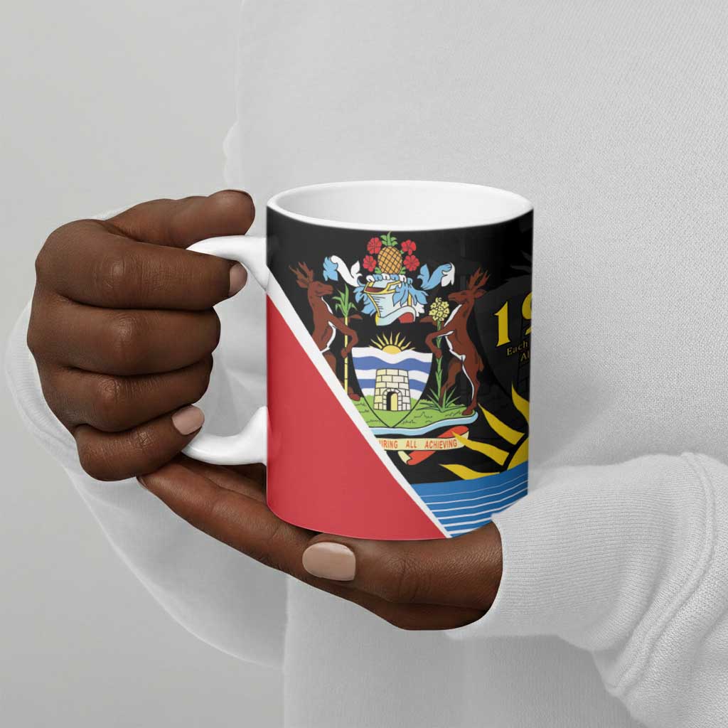 ‎Afro-Antiguans and Barbudans 1981 Ceramic Mug Each Endeavouring All Achieving