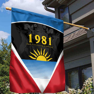 ‎Afro-Antiguans and Barbudans 1981 Garden Flag Each Endeavouring All Achieving