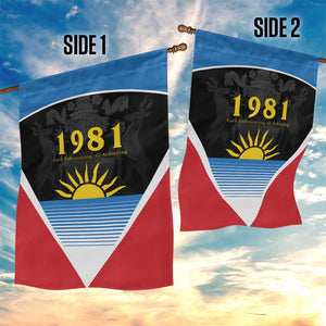 ‎Afro-Antiguans and Barbudans 1981 Garden Flag Each Endeavouring All Achieving