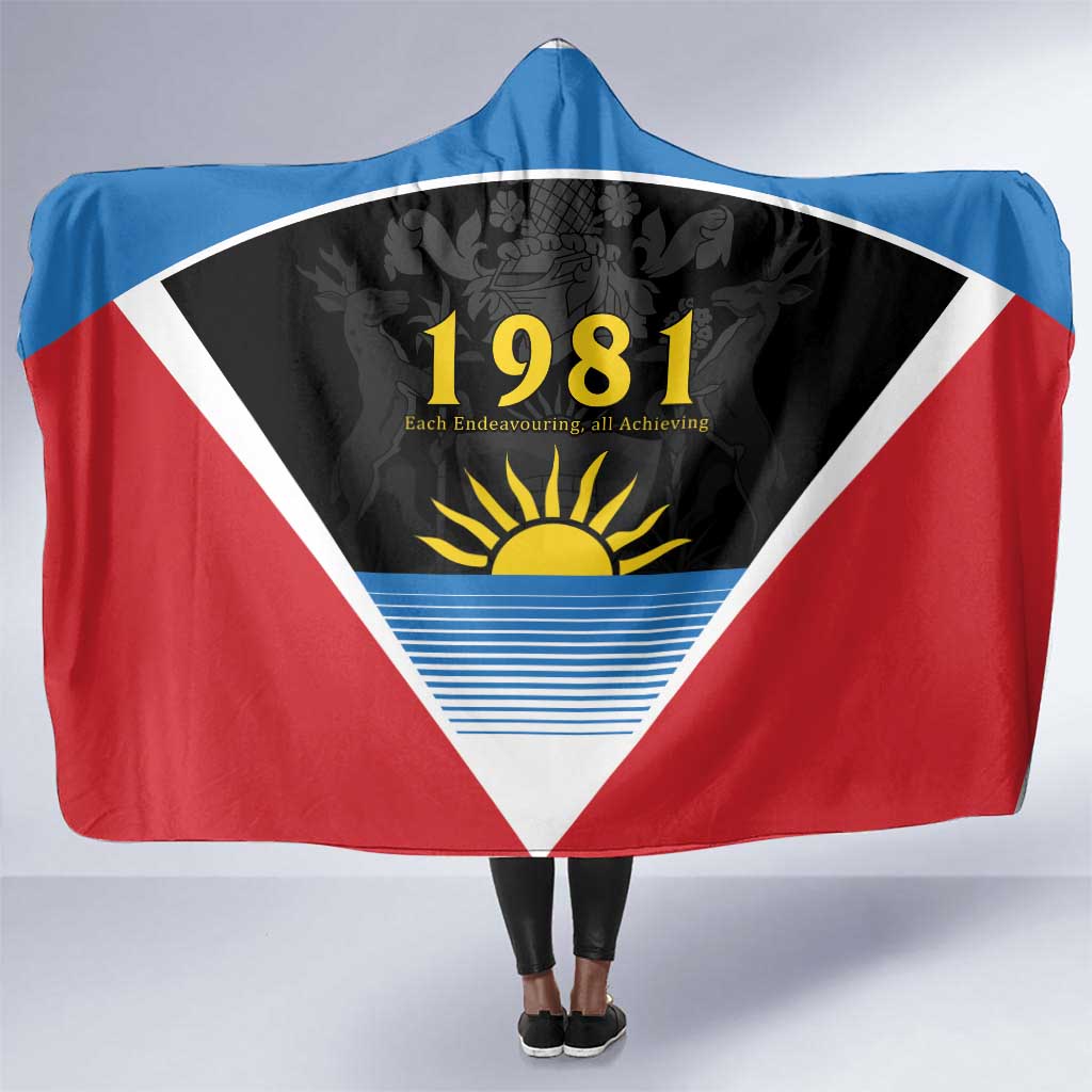 ‎Afro-Antiguans and Barbudans 1981 Hooded Blanket Each Endeavouring All Achieving