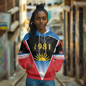 ‎Afro-Antiguans and Barbudans 1981 Hoodie Each Endeavouring All Achieving