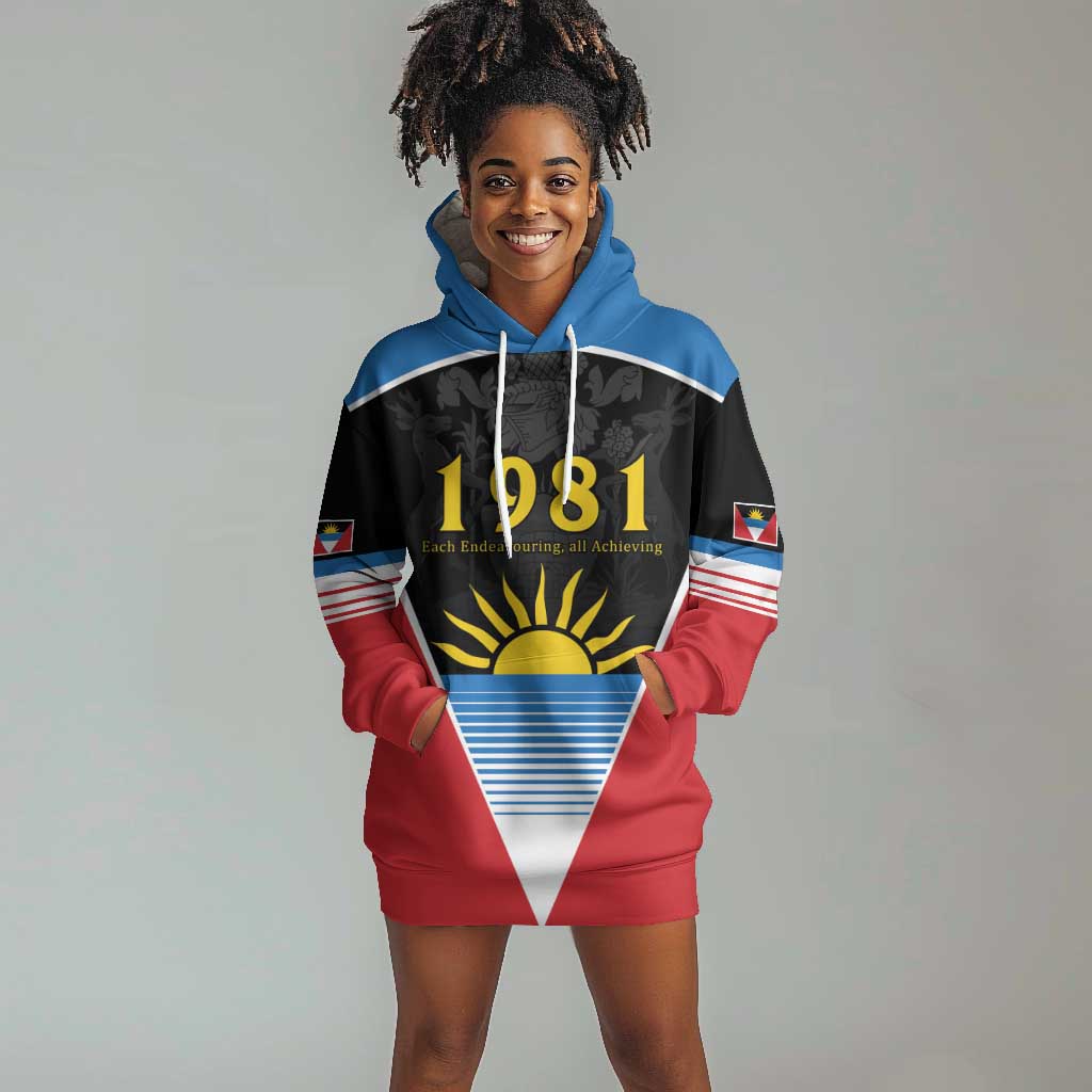 ‎Afro-Antiguans and Barbudans 1981 Hoodie Dress Each Endeavouring All Achieving