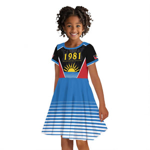 ‎Afro-Antiguans and Barbudans 1981 Kid Short Sleeve Dress Each Endeavouring All Achieving