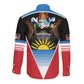 ‎Afro-Antiguans and Barbudans 1981 Long Sleeve Button Shirt Each Endeavouring All Achieving