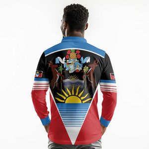 ‎Afro-Antiguans and Barbudans 1981 Long Sleeve Polo Shirt Each Endeavouring All Achieving