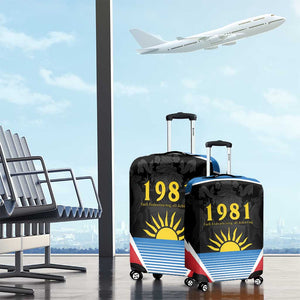 ‎Afro-Antiguans and Barbudans 1981 Luggage Cover Each Endeavouring All Achieving