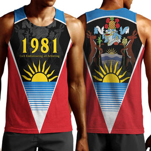 ‎Afro-Antiguans and Barbudans 1981 Men Tank Top Each Endeavouring All Achieving