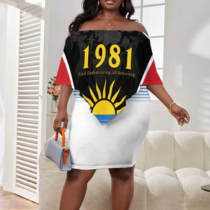 ‎Afro-Antiguans and Barbudans 1981 Off Shoulder Short Dress Each Endeavouring All Achieving