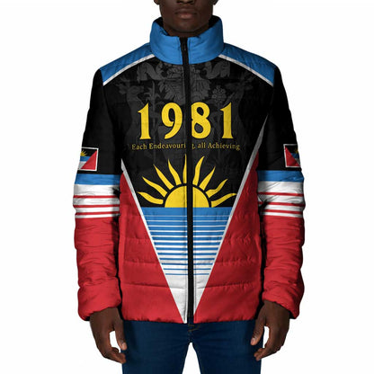 ‎Afro-Antiguans and Barbudans 1981 Padded Jacket Each Endeavouring All Achieving