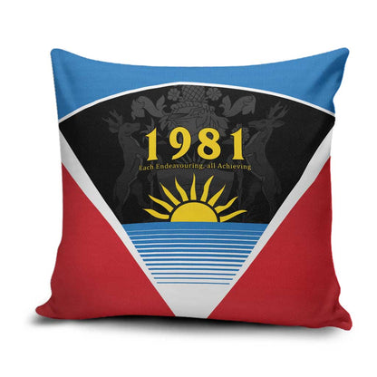 ‎Afro-Antiguans and Barbudans 1981 Pillow Cover Each Endeavouring All Achieving