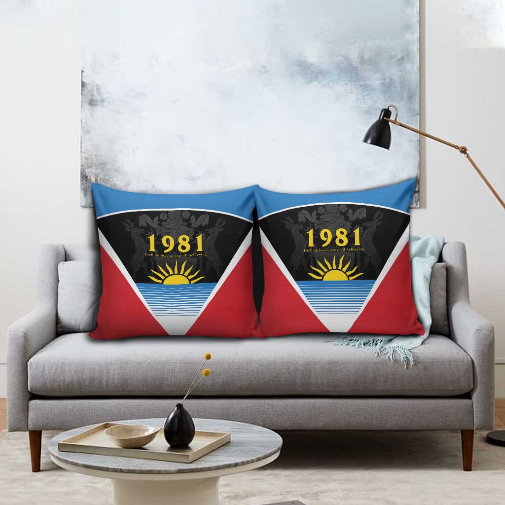 ‎Afro-Antiguans and Barbudans 1981 Pillow Cover Each Endeavouring All Achieving