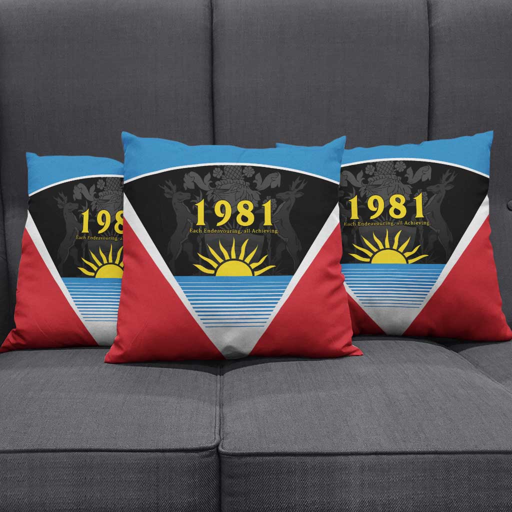 ‎Afro-Antiguans and Barbudans 1981 Pillow Cover Each Endeavouring All Achieving