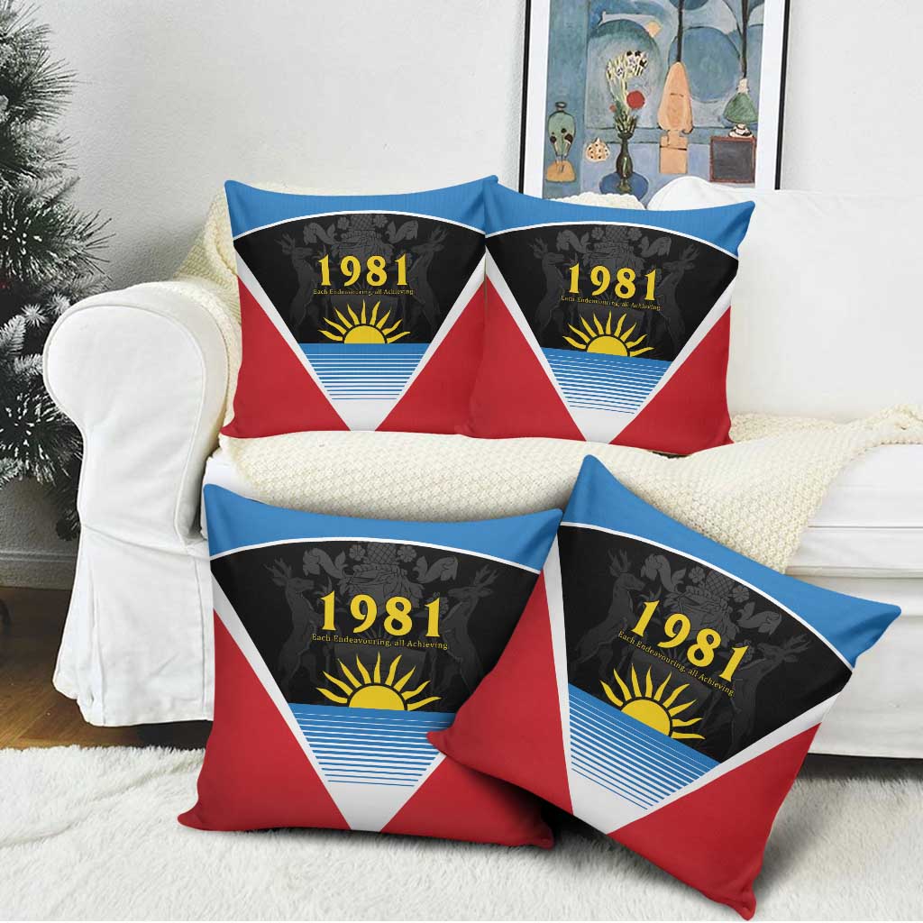 ‎Afro-Antiguans and Barbudans 1981 Pillow Cover Each Endeavouring All Achieving