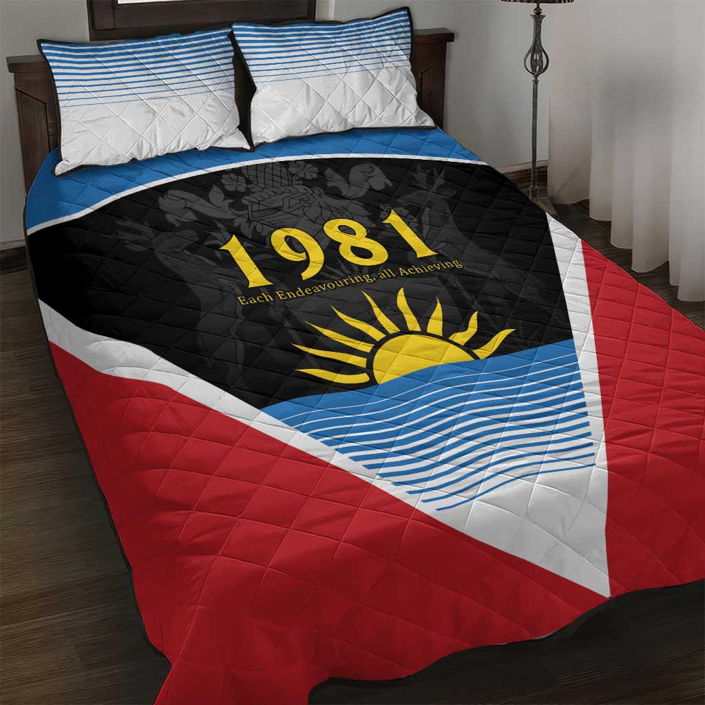 ‎Afro-Antiguans and Barbudans 1981 Quilt Bed Set Each Endeavouring All Achieving